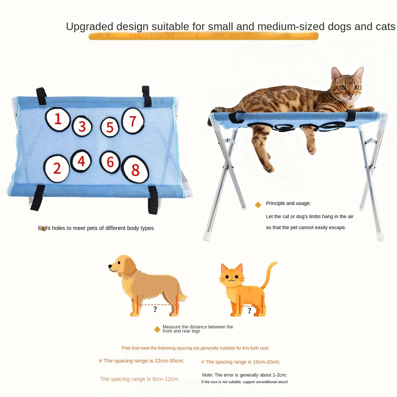 Pet Grooming Hammock – Stress-Free Nail Trimming Sling for Cats & Small Dogs