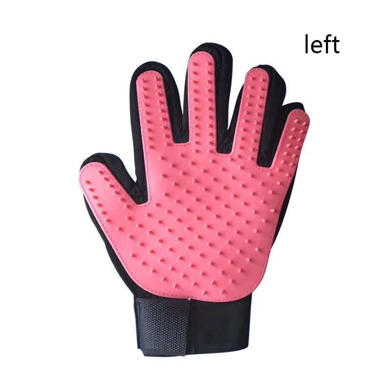 Silicone Pet Grooming Glove – Deshedding Brush for Cats & Dogs