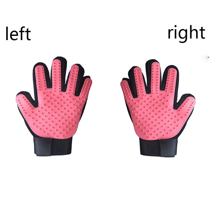 Silicone Pet Grooming Glove – Deshedding Brush for Cats & Dogs