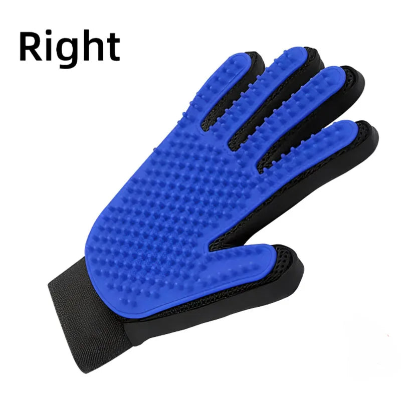 Silicone Pet Grooming Glove – Deshedding Brush for Cats & Dogs