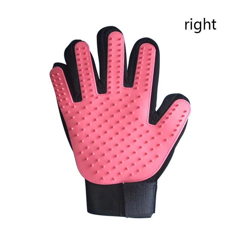 Silicone Pet Grooming Glove – Deshedding Brush for Cats & Dogs