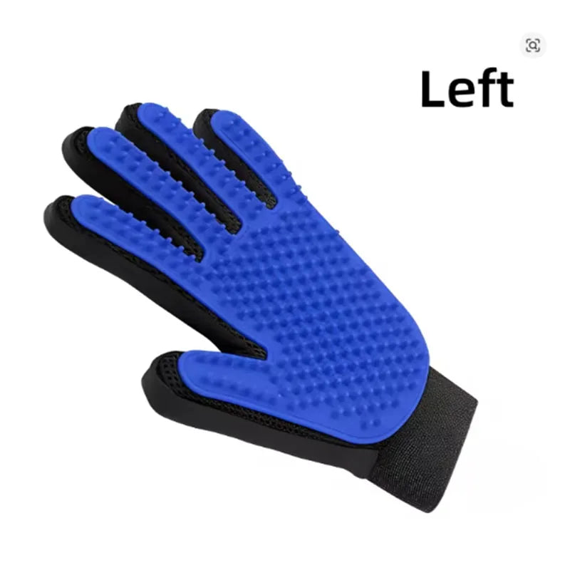 Silicone Pet Grooming Glove – Deshedding Brush for Cats & Dogs